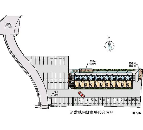 ★手数料０円★岡山市北区東古松　月極駐車場（LP）